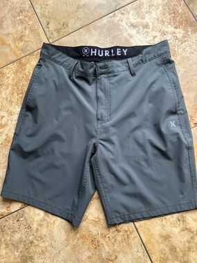 Hurley Men’s Dark Gray Hybrid Performance Shorts